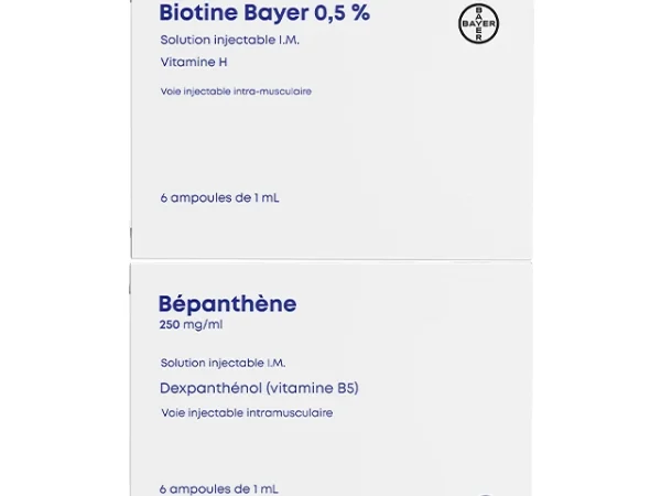 آمپول بیوتین و بپانتین Biotin and Bepanthene Ampoules