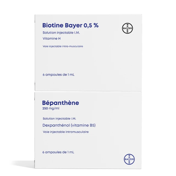 آمپول بیوتین و بپانتین Biotin and Bepanthene Ampoules